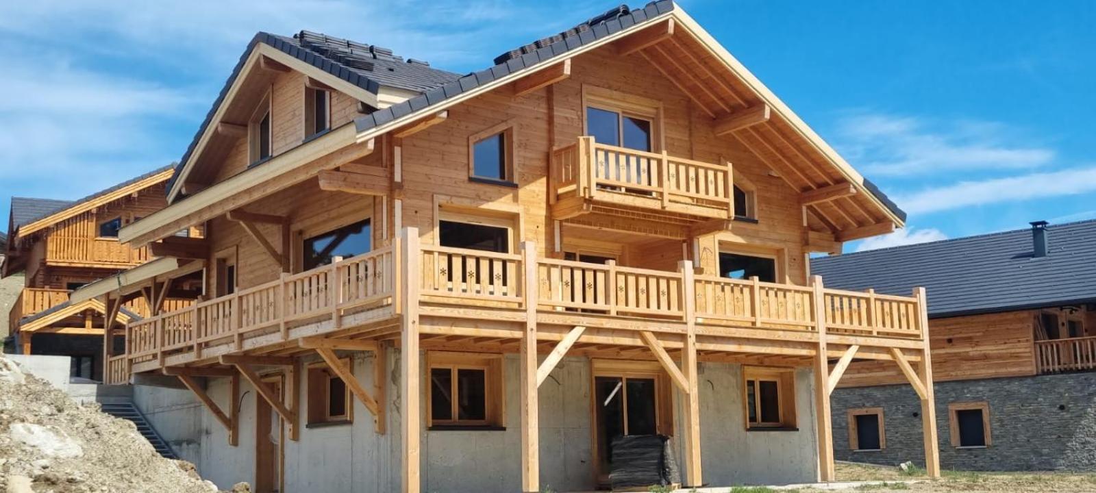 Appartement Lumineux Neuf Dans Bas De Chalet Le Douglas La Joue du Loup Exteriér fotografie