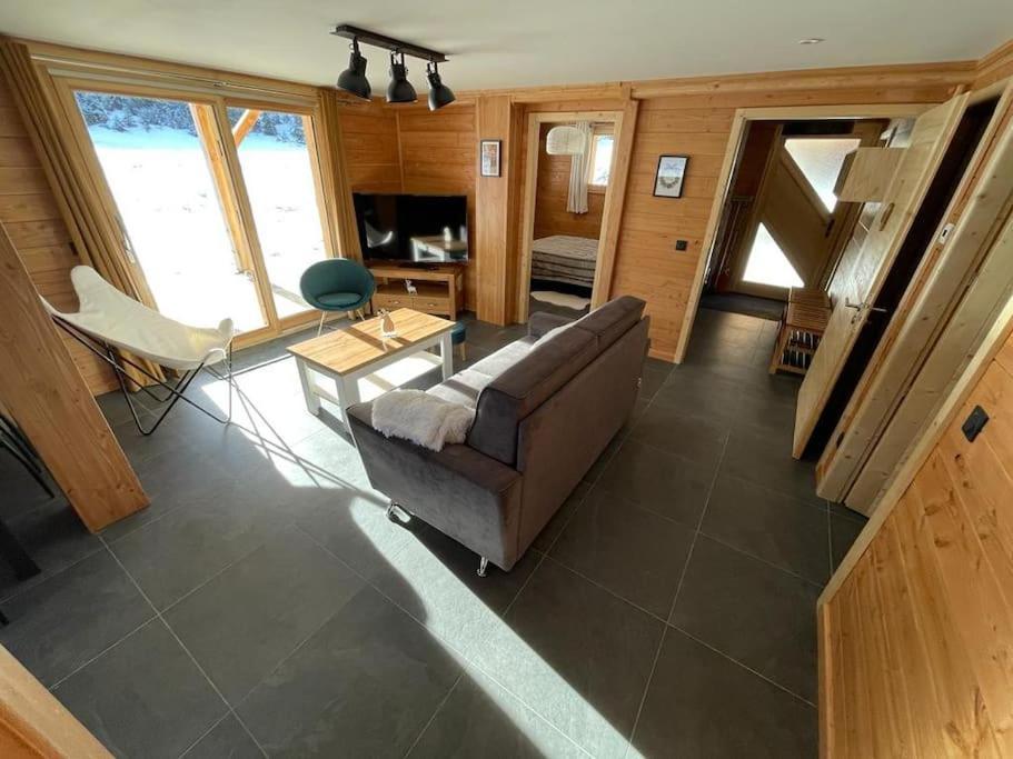 Appartement Lumineux Neuf Dans Bas De Chalet Le Douglas La Joue du Loup Exteriér fotografie
